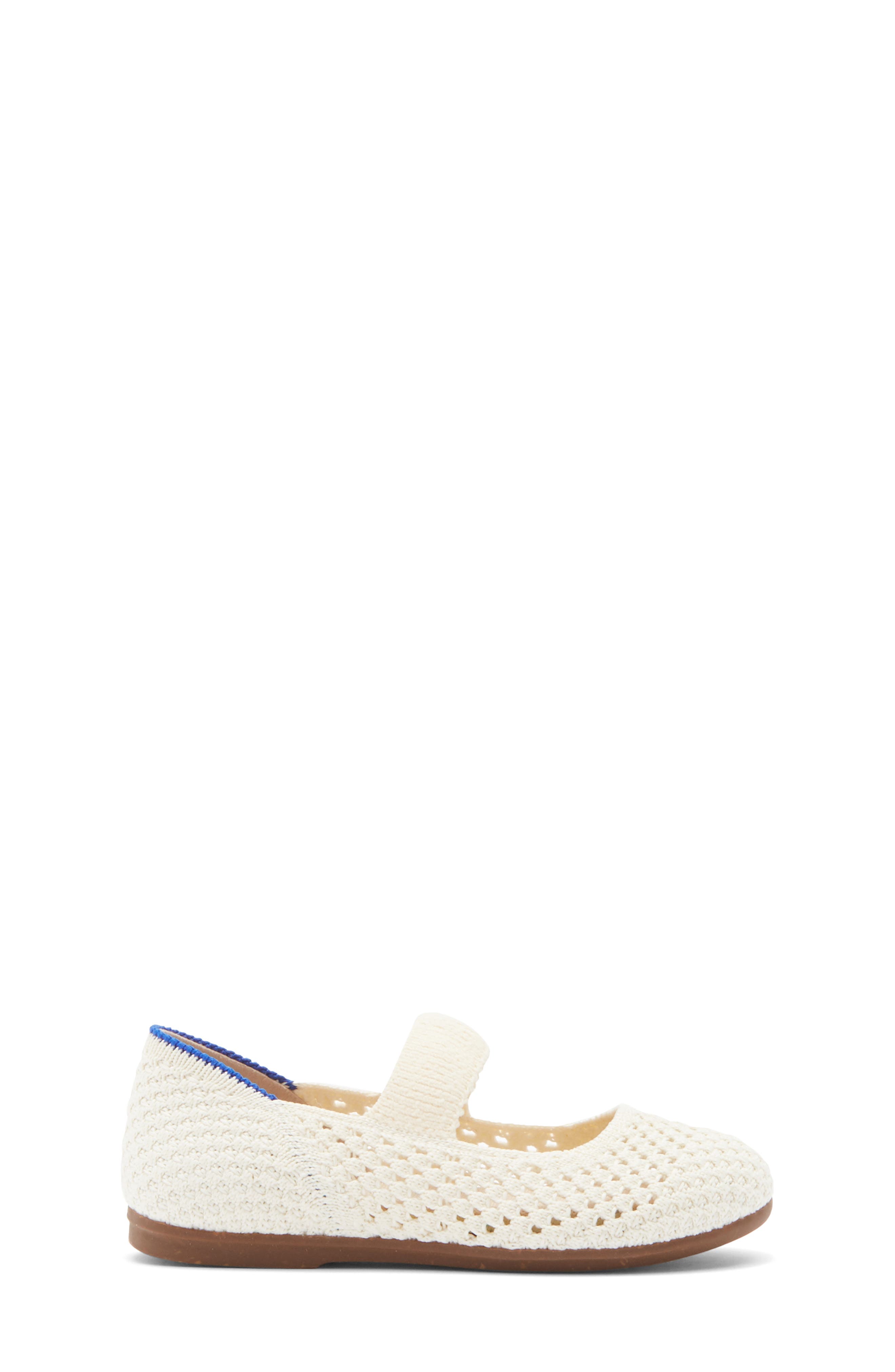 Rothy's Kids' Mary Jane Flat, Alternate, color, White Open-Knit