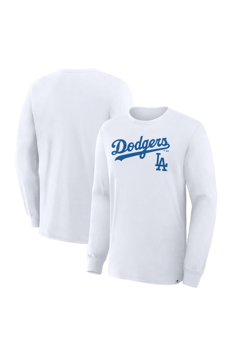 FANATICS Men's Fanatics White Los Angeles Dodgers Lock-Up Legacy Long Sleeve T-Shirt, Main, color, White
