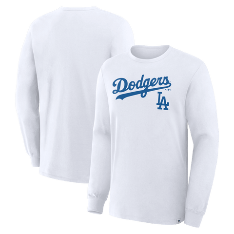 Men's Fanatics White Los Angeles Dodgers Lock-Up Legacy Long Sleeve T-Shirt