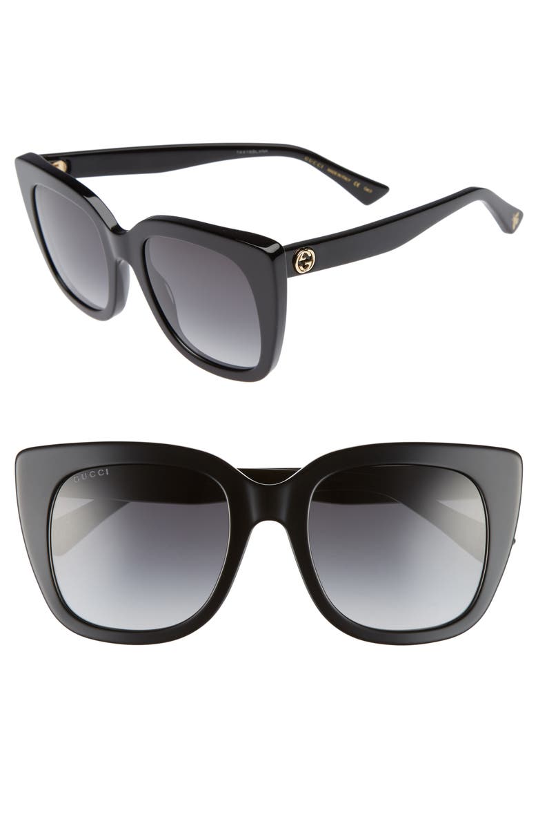 Gucci 51mm Cat Eye Sunglasses, Main, color,