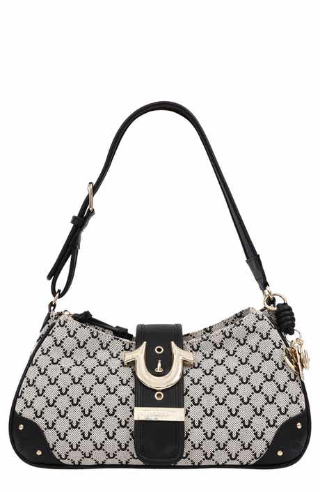 Signature Horseshoe Large Zip Shoulder Bag