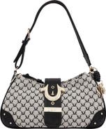 True Religion Signature Horseshoe Large Zip Shoulder Bag