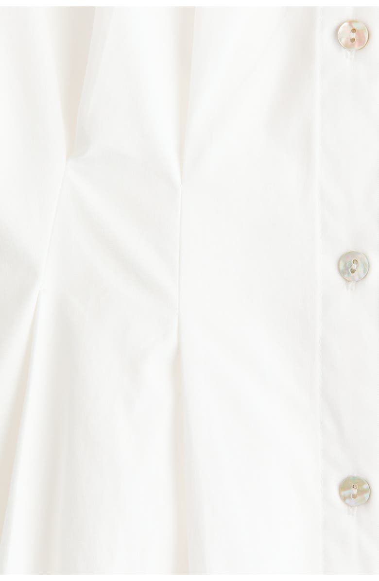 H&M Waisted Shirt Dress, Alternate, color, White