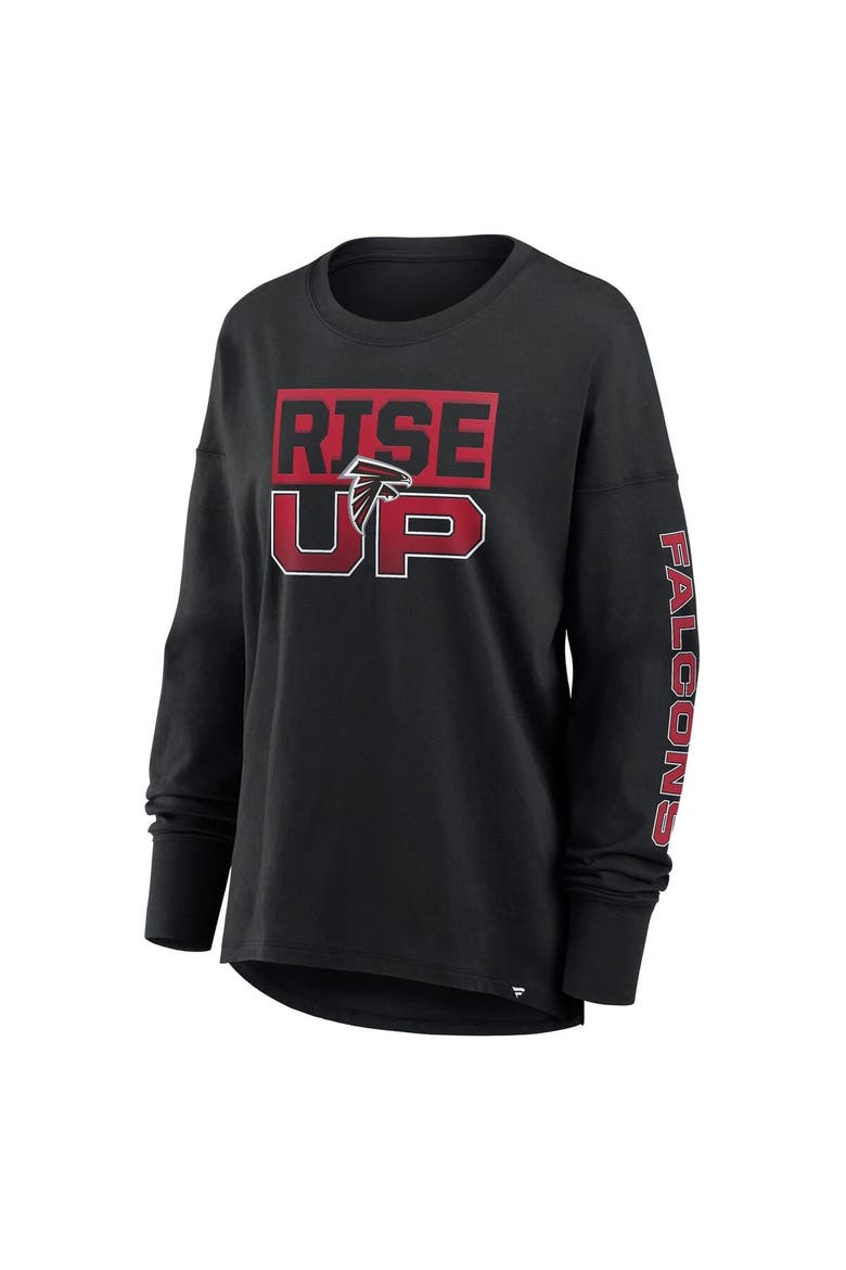 Women's Fanatics Black Atlanta Falcons Hometown Legacy Long Sleeve T-Shirt, Alternate, color, Black
