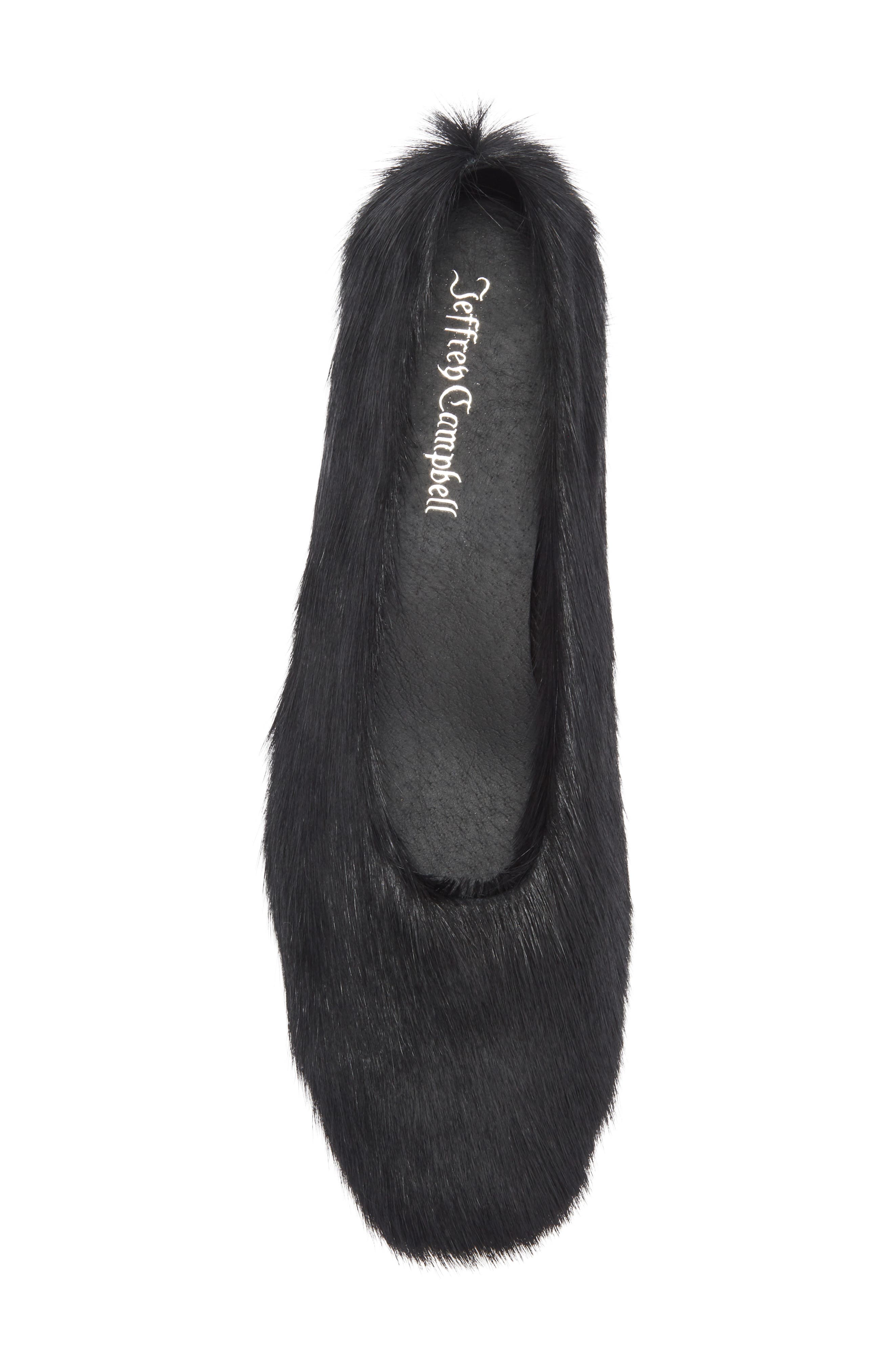 Jeffrey Campbell Trustee Genuine Calf Hair Pump, Alternate, color, Black Longhair
