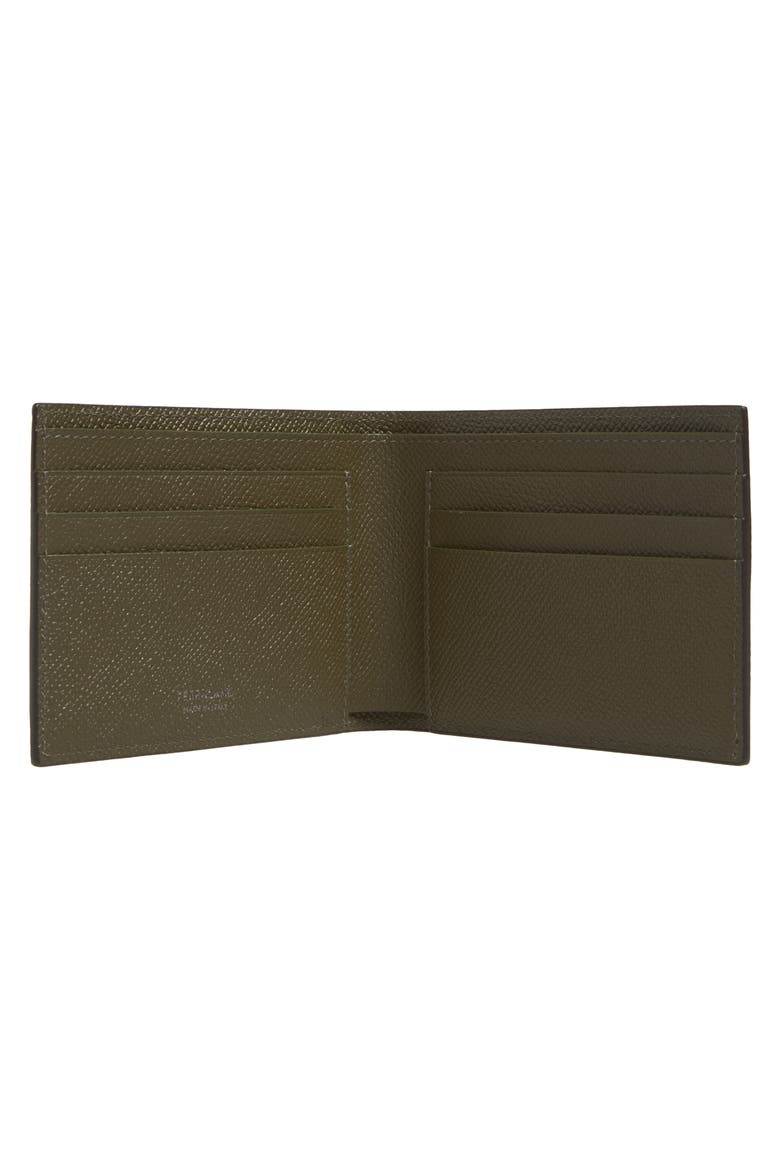 Micro Gancio Leather Bifold Wallet, Alternate, color, SPRUZZATURA NEW OLIVE NERO