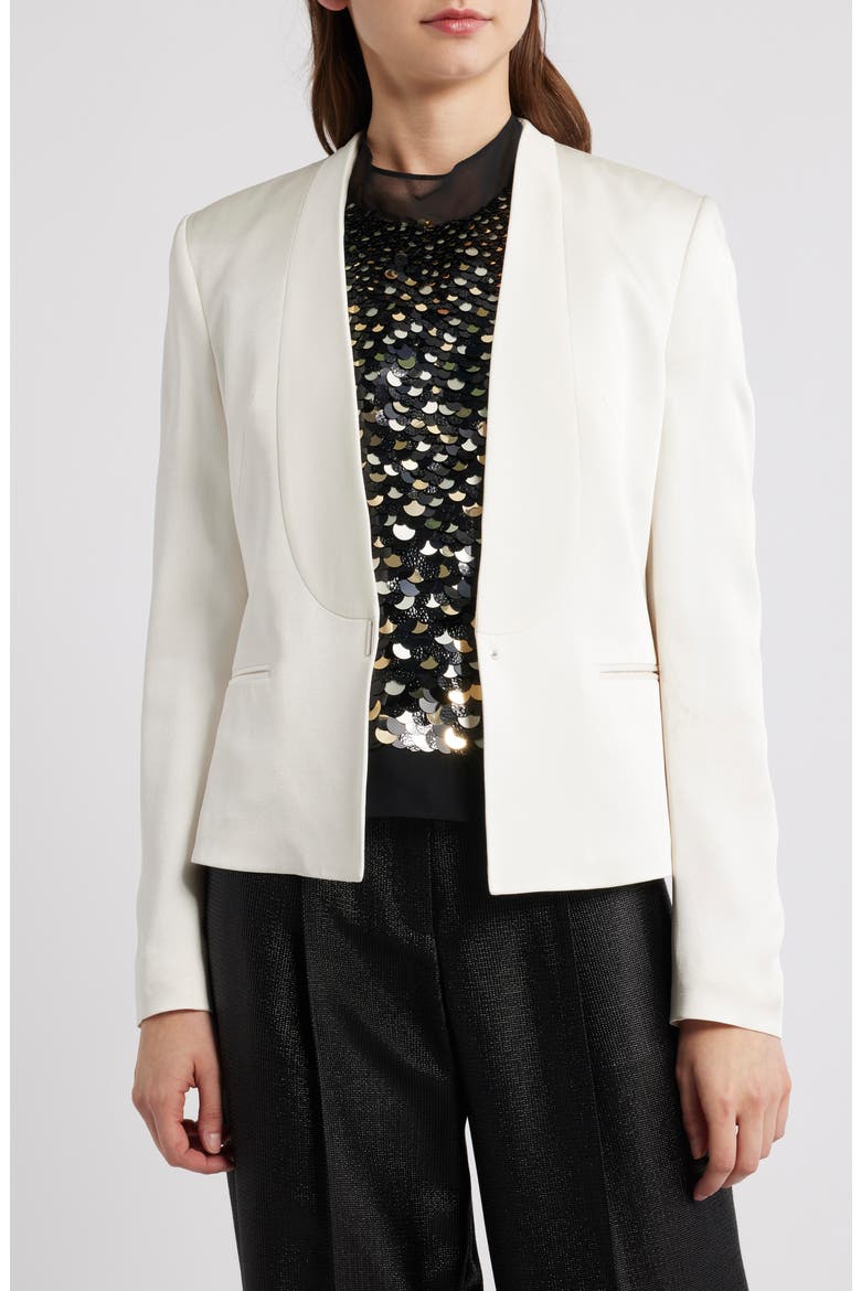 Jia One-Button Blazer, Main, color, SOFT CREAM