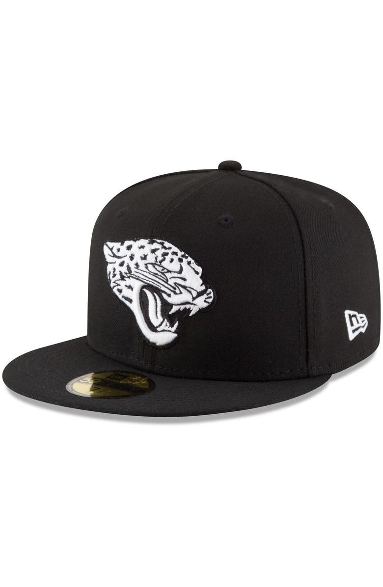 New Era Men's New Era Black Jacksonville Jaguars B-Dub 59FIFTY Fitted Hat, Main, color, Black