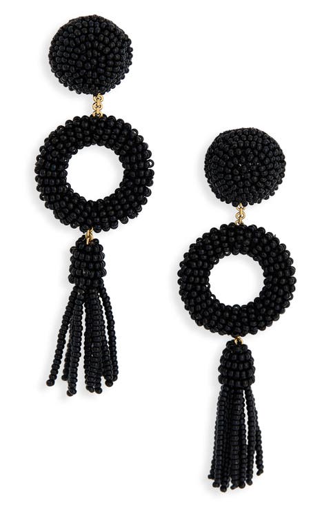 Oliver Beaded Drop Earrings