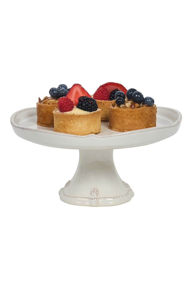 Berry & Thread Petite Ceramic Cake Stand, Alternate, color, WHITEWASH