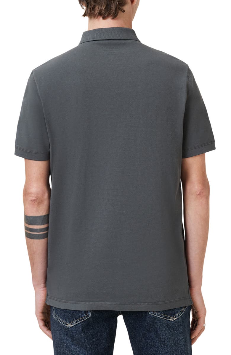 AllSaints Reform Cotton Piqué Polo, Alternate, color, Carter Grey