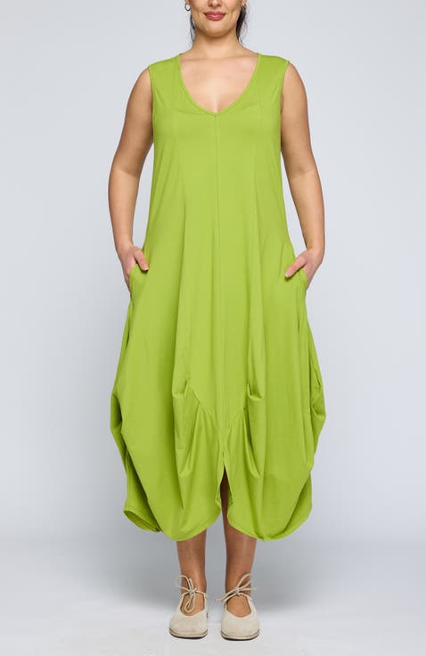 Calista Voluminous Jersey Dress