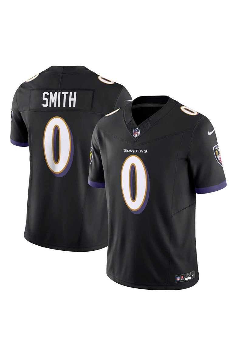 Men's Nike Roquan Smith Black Baltimore Ravens Alternate Vapor F.U.S.E. Limited Jersey, Alternate, color, Black