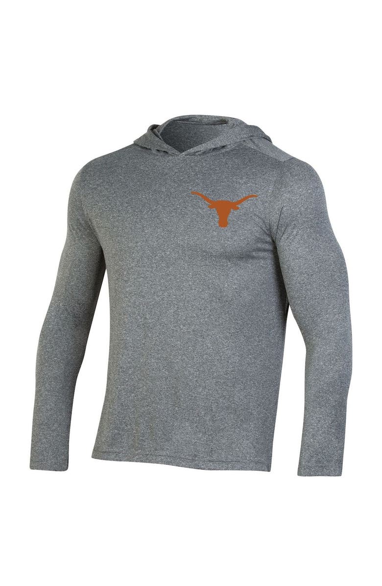 KNIGHTS APPAREL Men's Champion Gray Texas Longhorns Hoodie Long Sleeve T-Shirt, Alternate, color, 