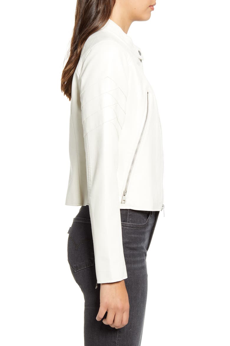 Levi's® Faux Leather Moto Jacket, Alternate, color, OYSTER
