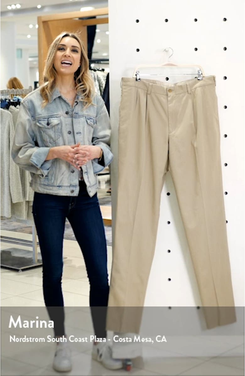 M2 Classic Fit Pleated Vintage Twill Pants, sales video thumbnail