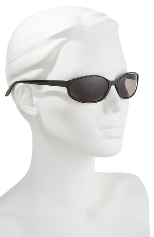 Bp. Oval Wrap Sunglasses In Black