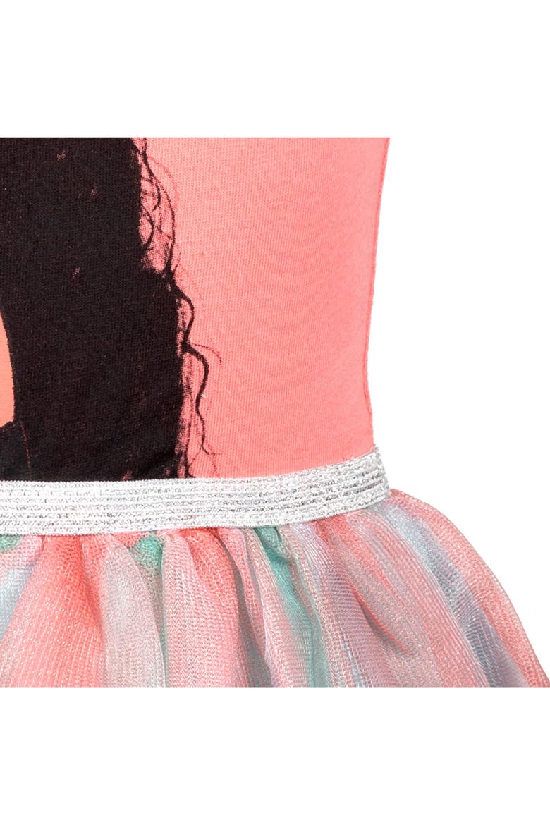 Moana Tulle Tutu Dress, Alternate, color, Peach Teal Moana