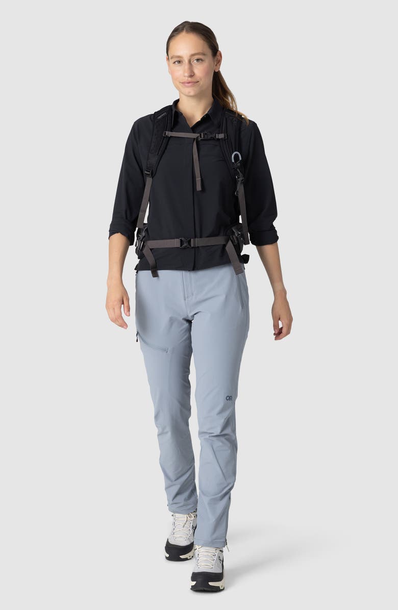 Outdoor Research Astroman Long Sleeve Sun Shirt, Alternate, color, Black