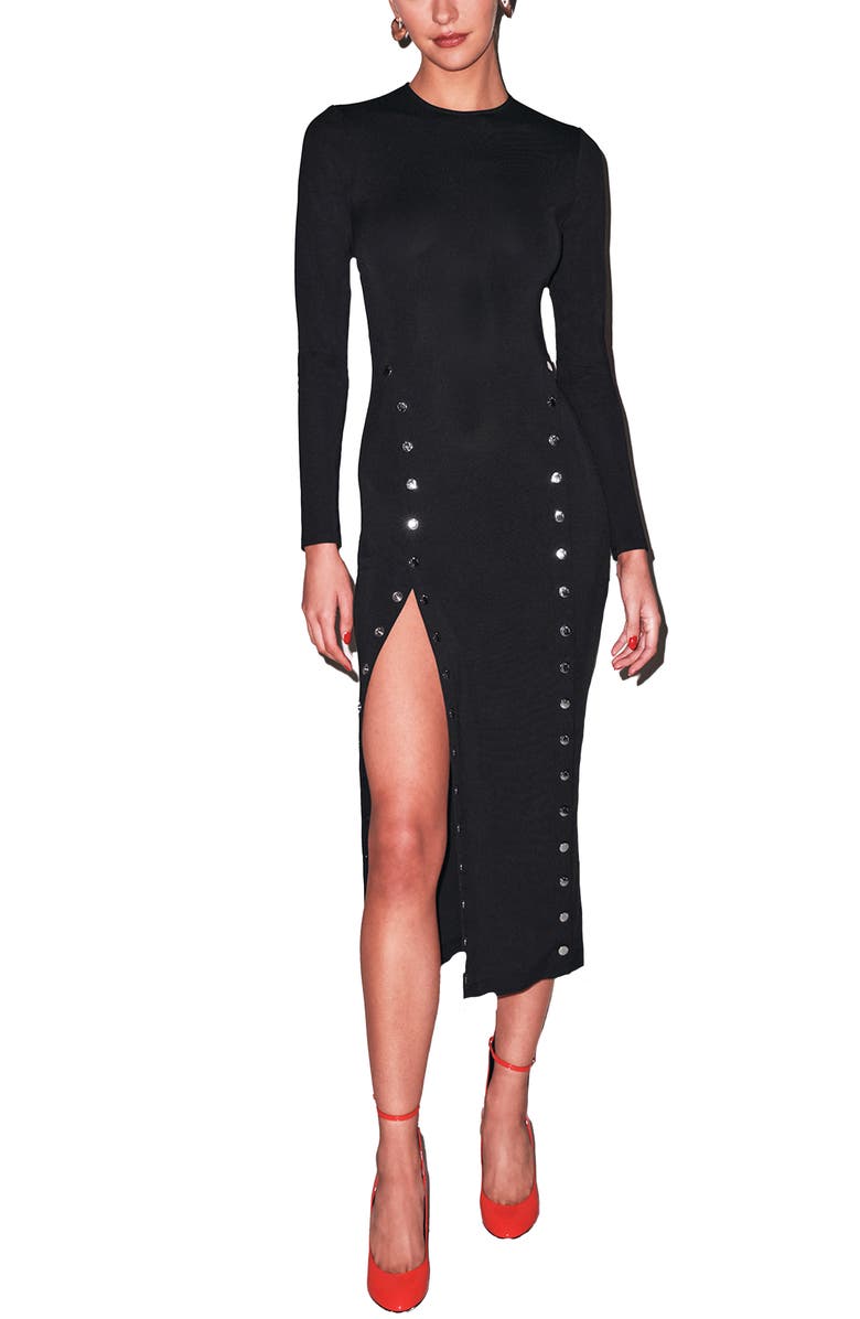 Fleur Du Mal Undo Me Dress, Main, color, Black