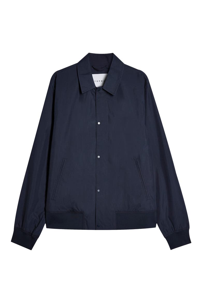 Papertouch Classic Fit Bomber Jacket, Alternate, color, NAVY BLUE