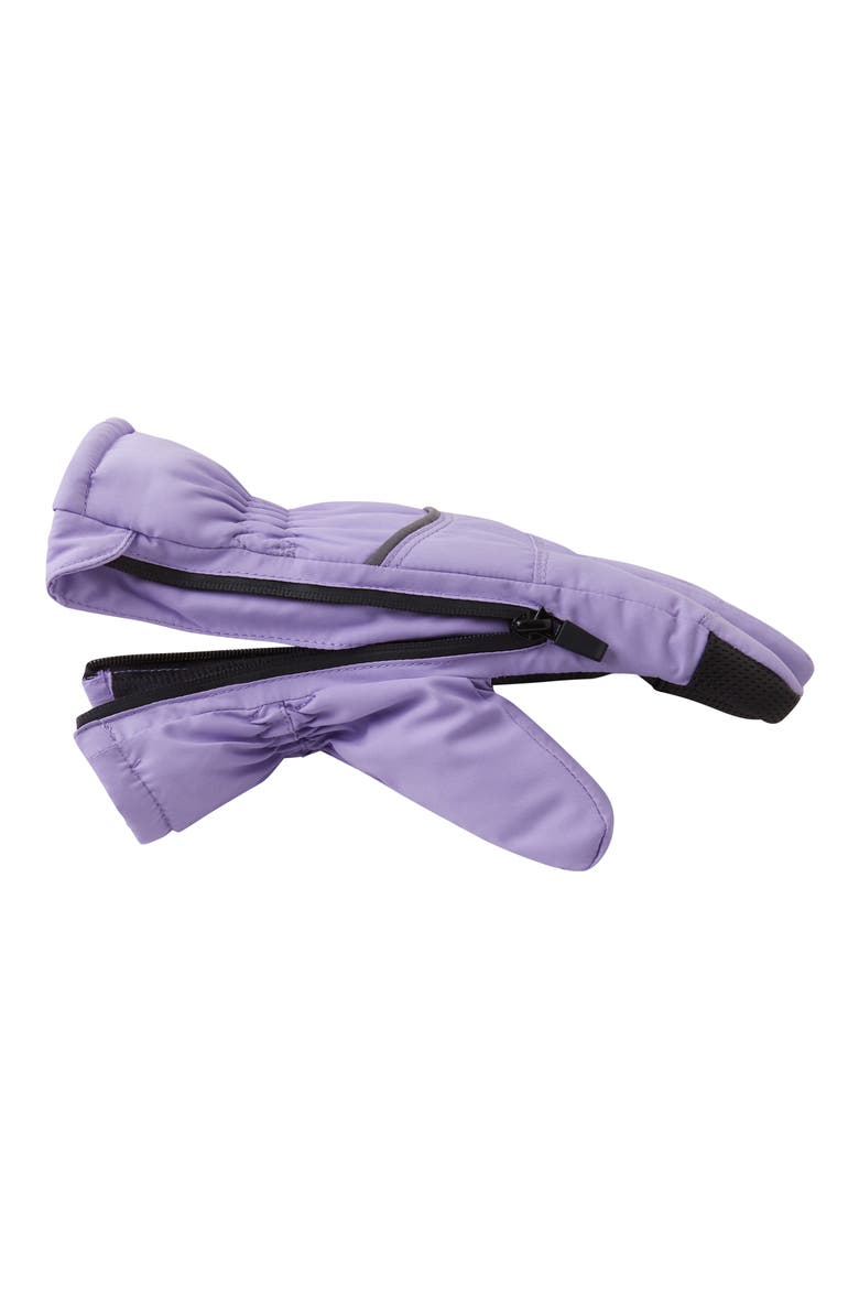 Kids' Zip Gloves, Alternate, color, PURPLE