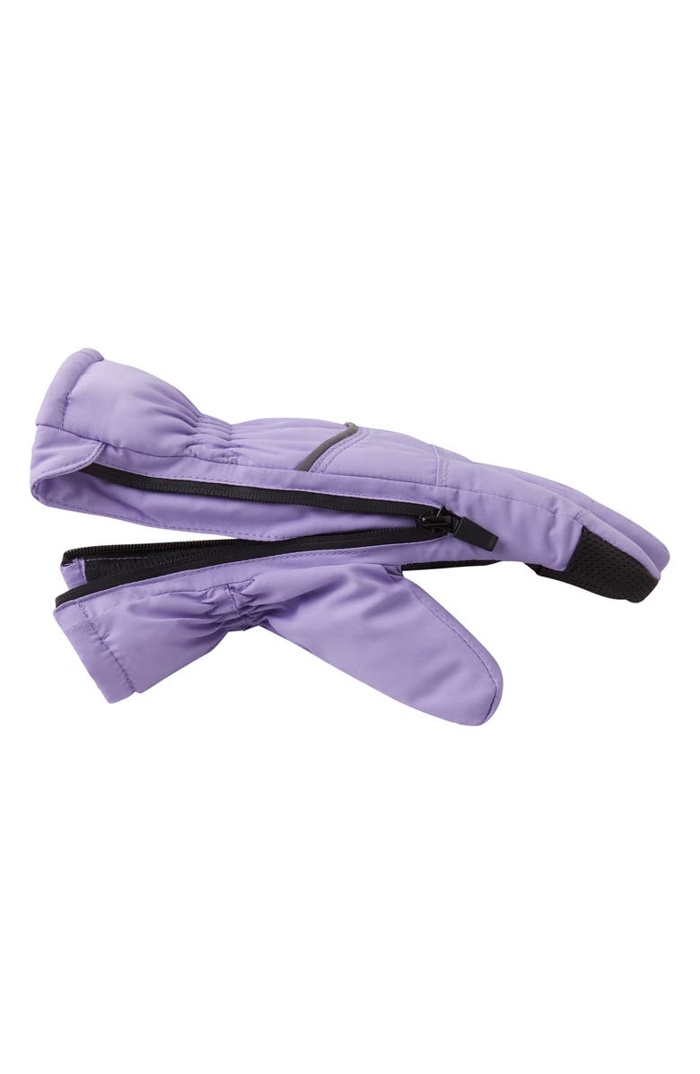Andy & Evan Kids' Zip Gloves, Alternate, color, Purple
