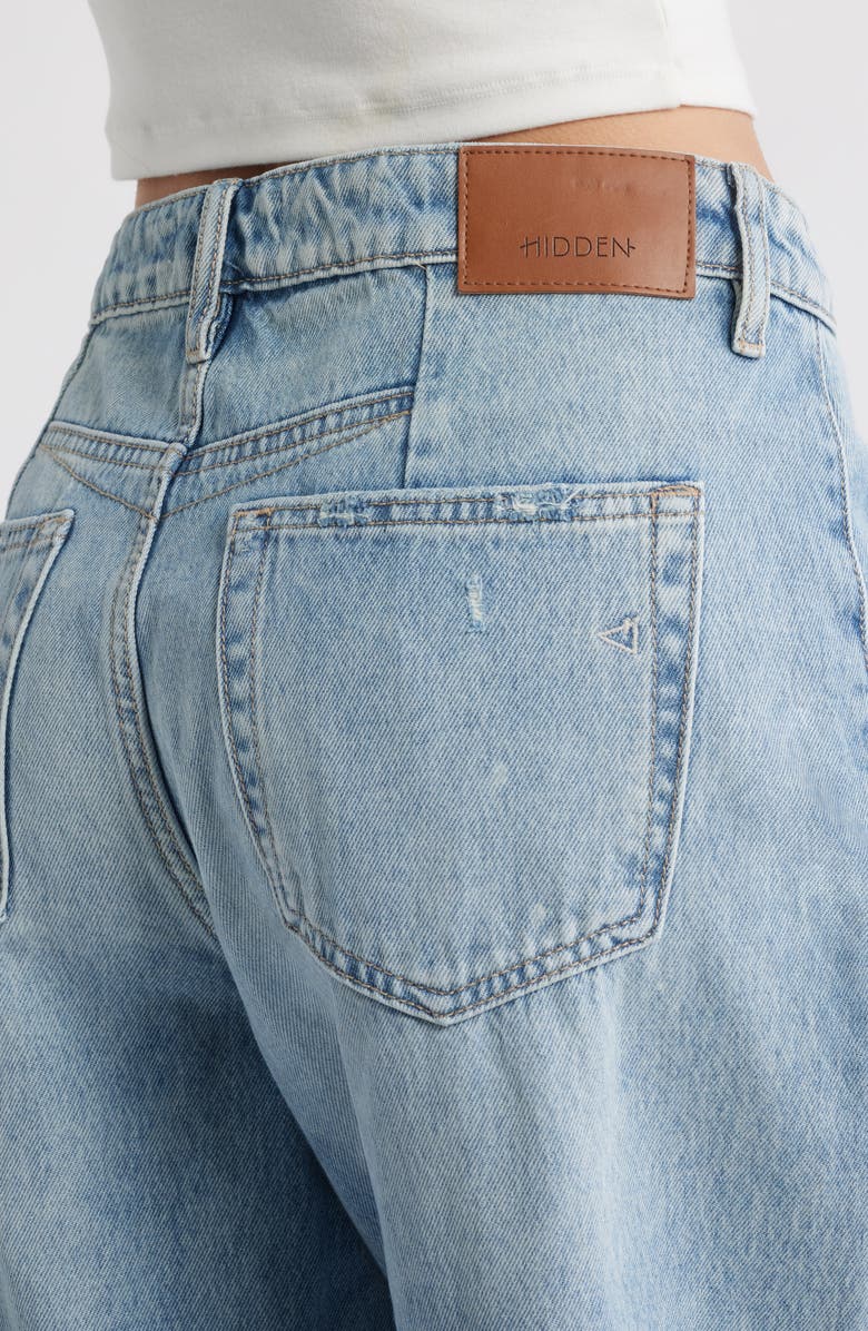 HIDDEN JEANS Crop Barrel Jeans, Alternate, color, Med.wash