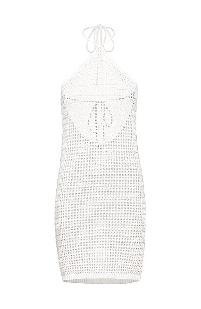 LSCN by LASCANA Women's Halter Neck Crochet Cover Up, Alternate, color, Ivory