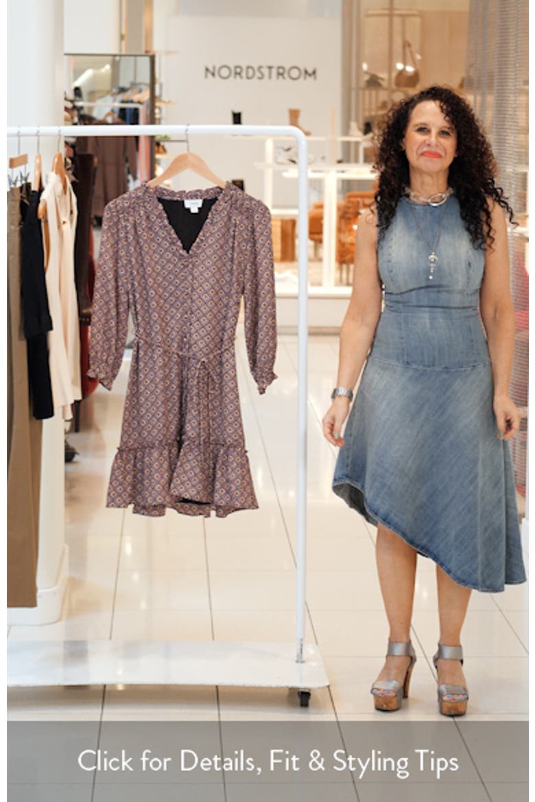 Ruffle V Neck Minidress video