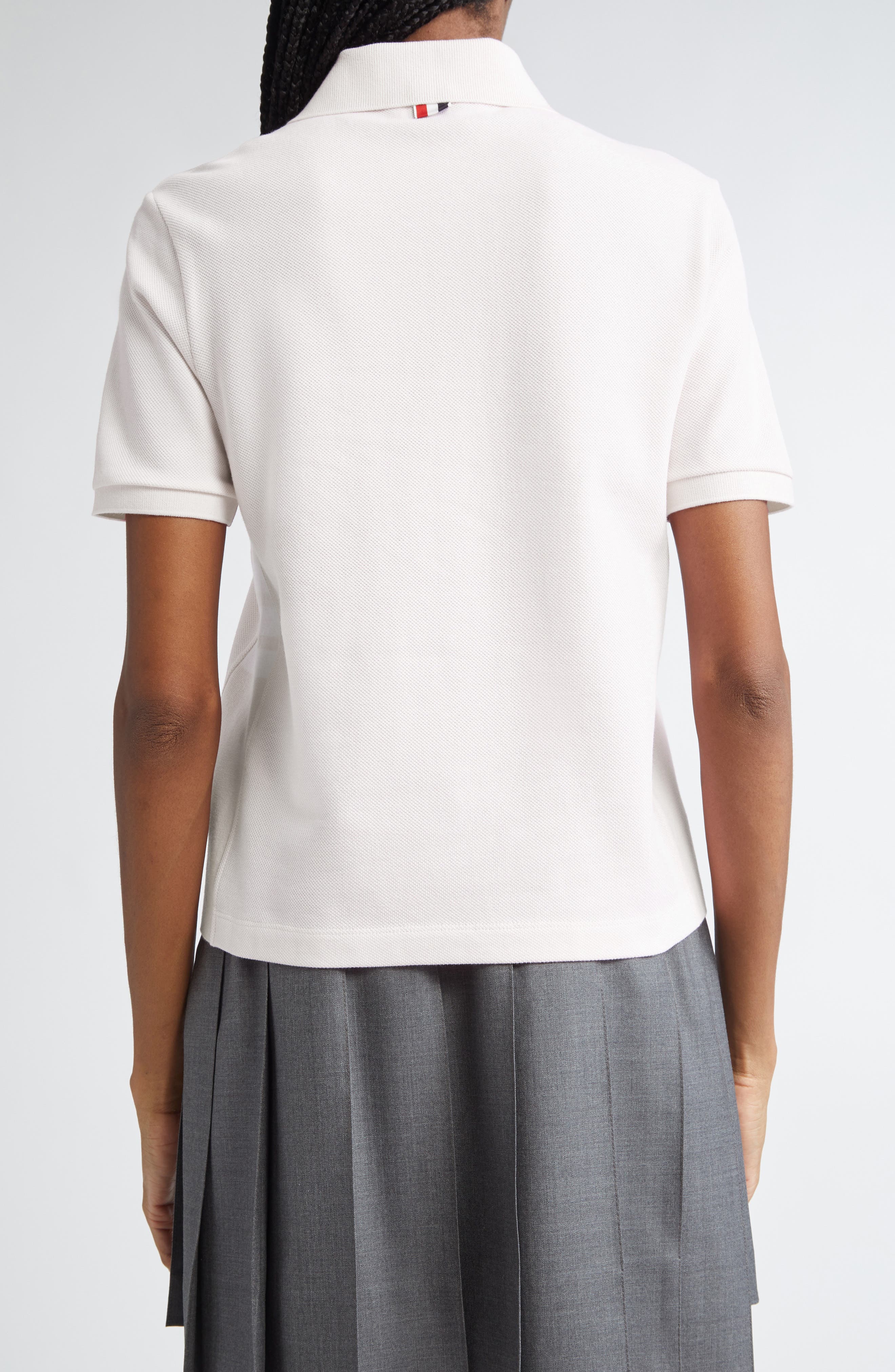 4-Bar Cotton Pique Polo - image 4