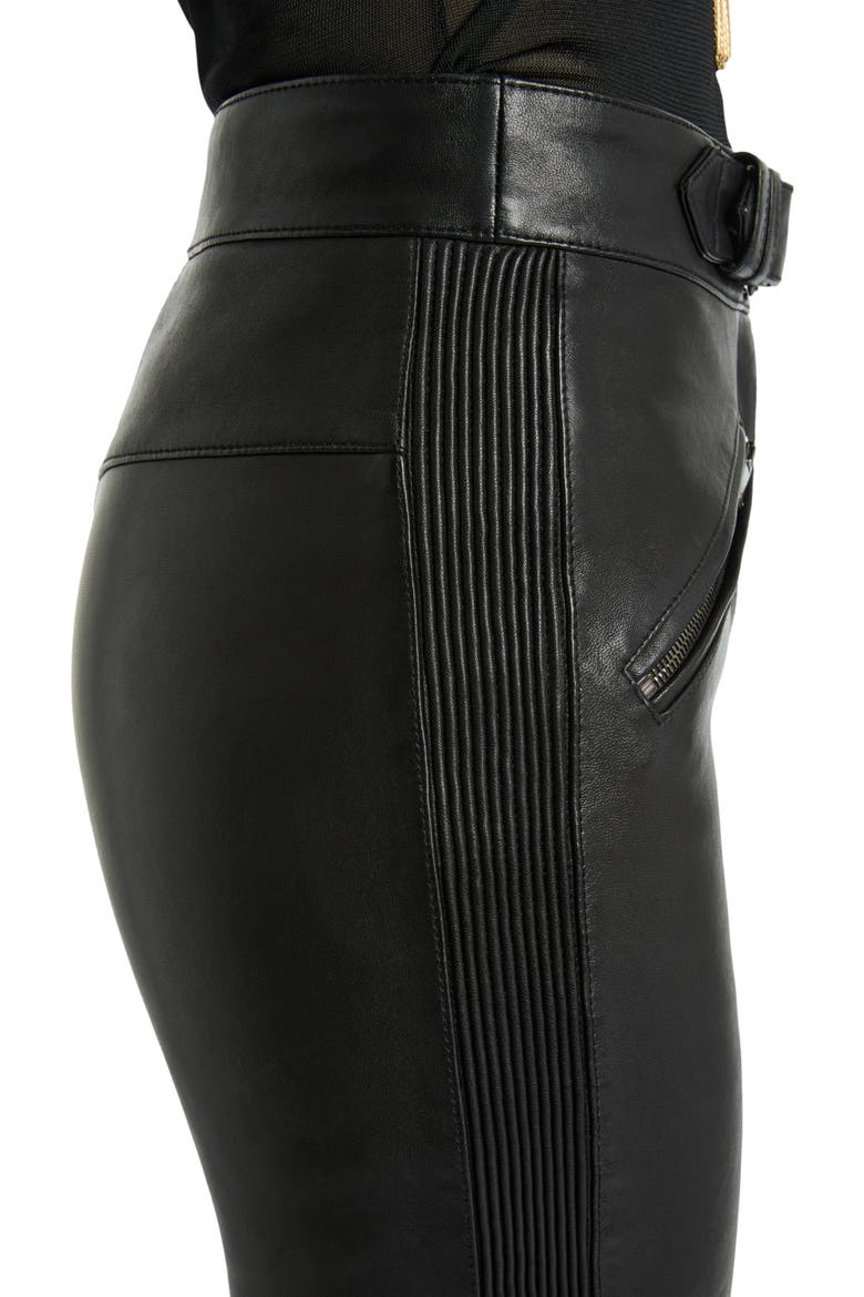 Lambskin Biker Trousers, Alternate, color, black