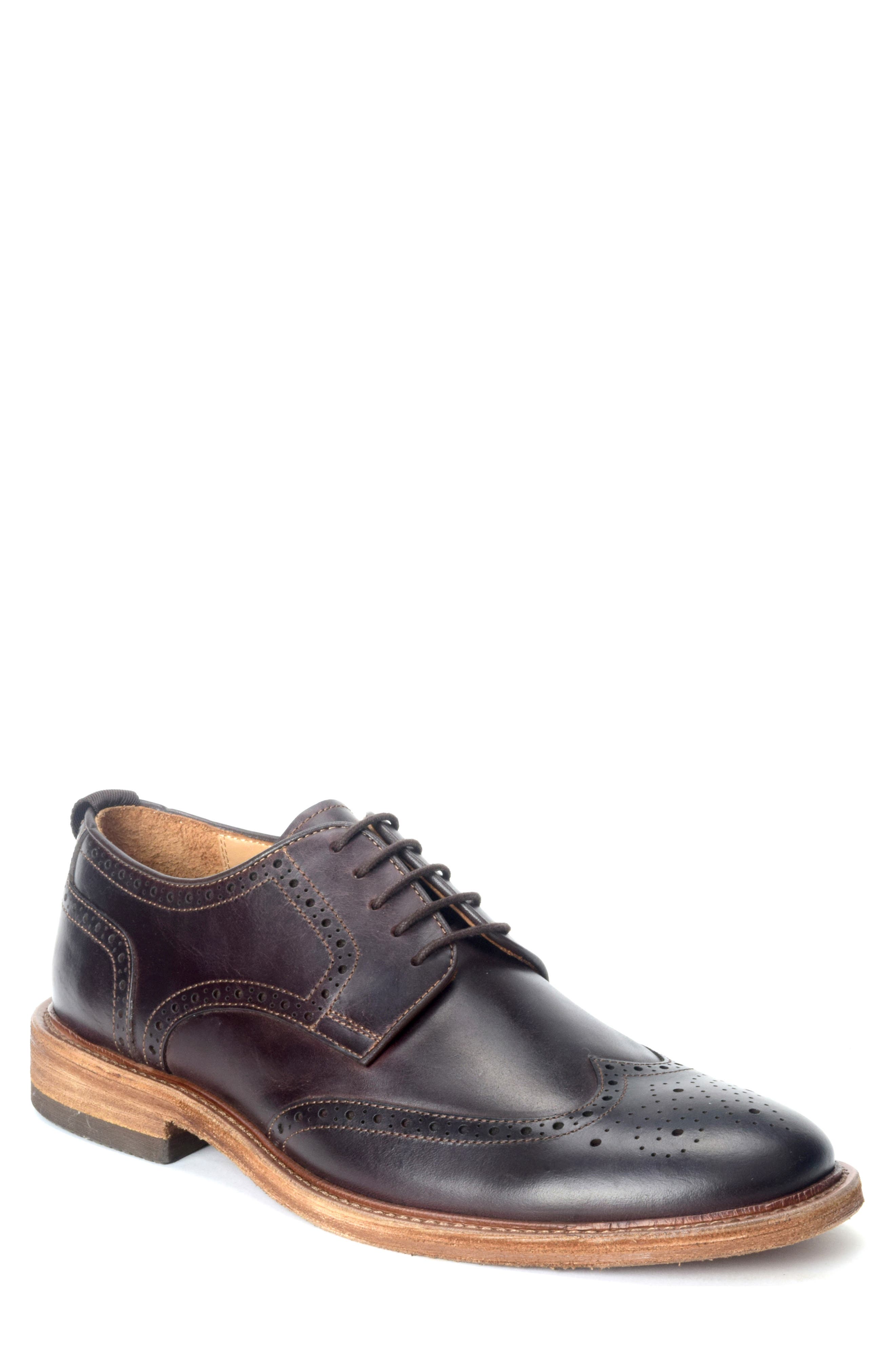 Warfield & Grand Ree Wingtip Derby, Main, color, Brown