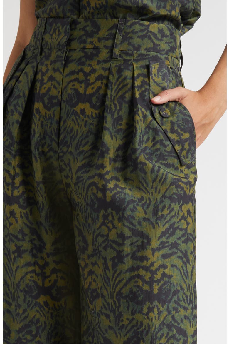 Charlie Print Wide Leg Pants, Alternate, color, DESERT JASPER