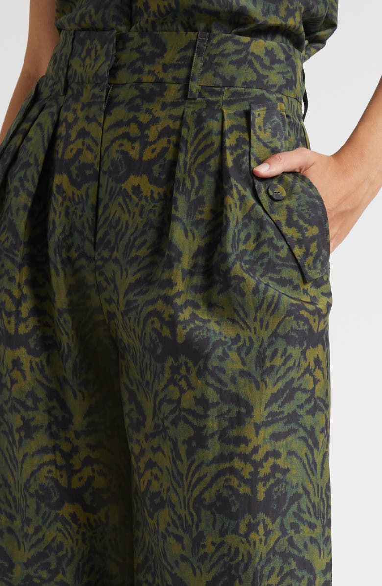 Ulla Johnson Charlie Print Wide Leg Pants, Alternate, color, Desert Jasper