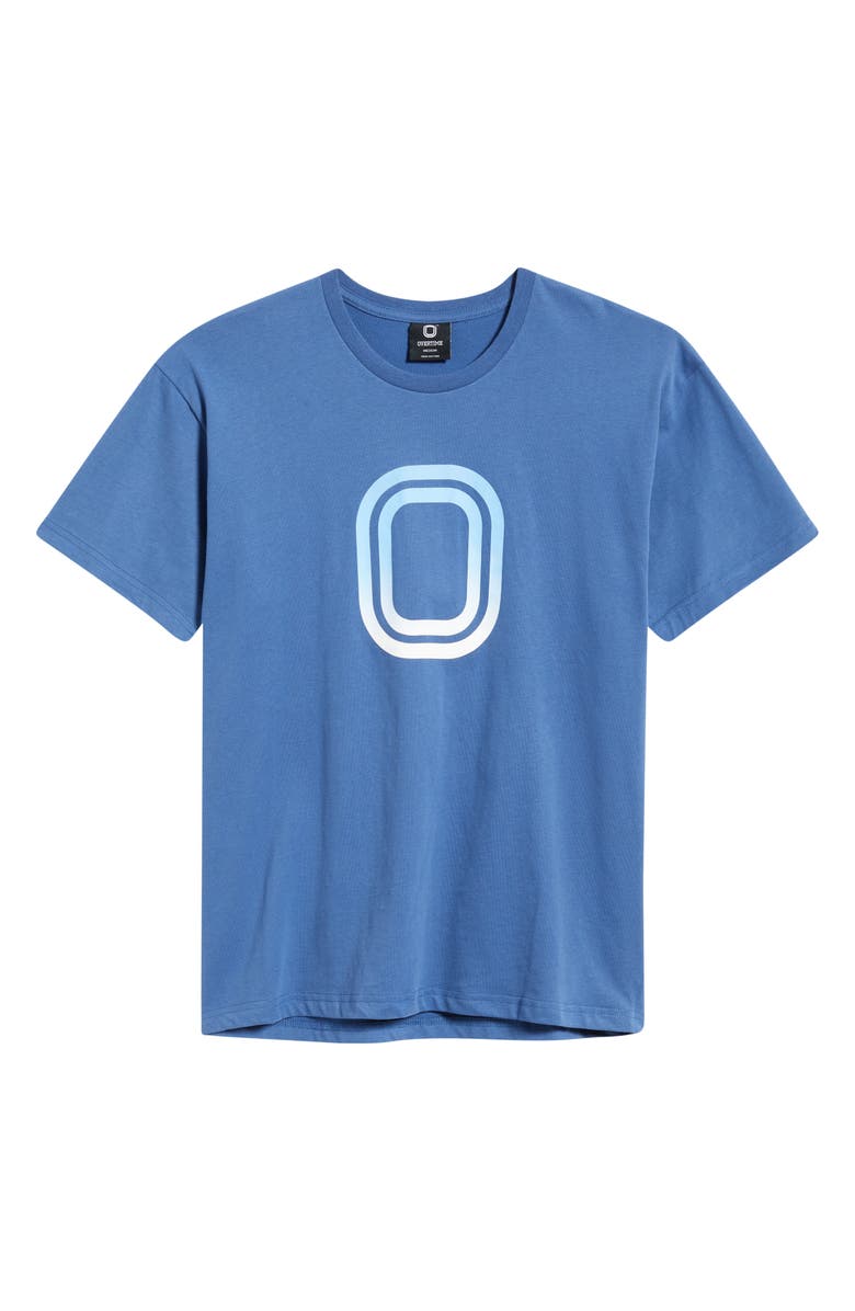 OVERTIME OT Classic Gradient Logo Cotton Graphic T-Shirt, Alternate, color, Blue