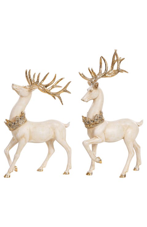 Deer with Crown, Set of 2