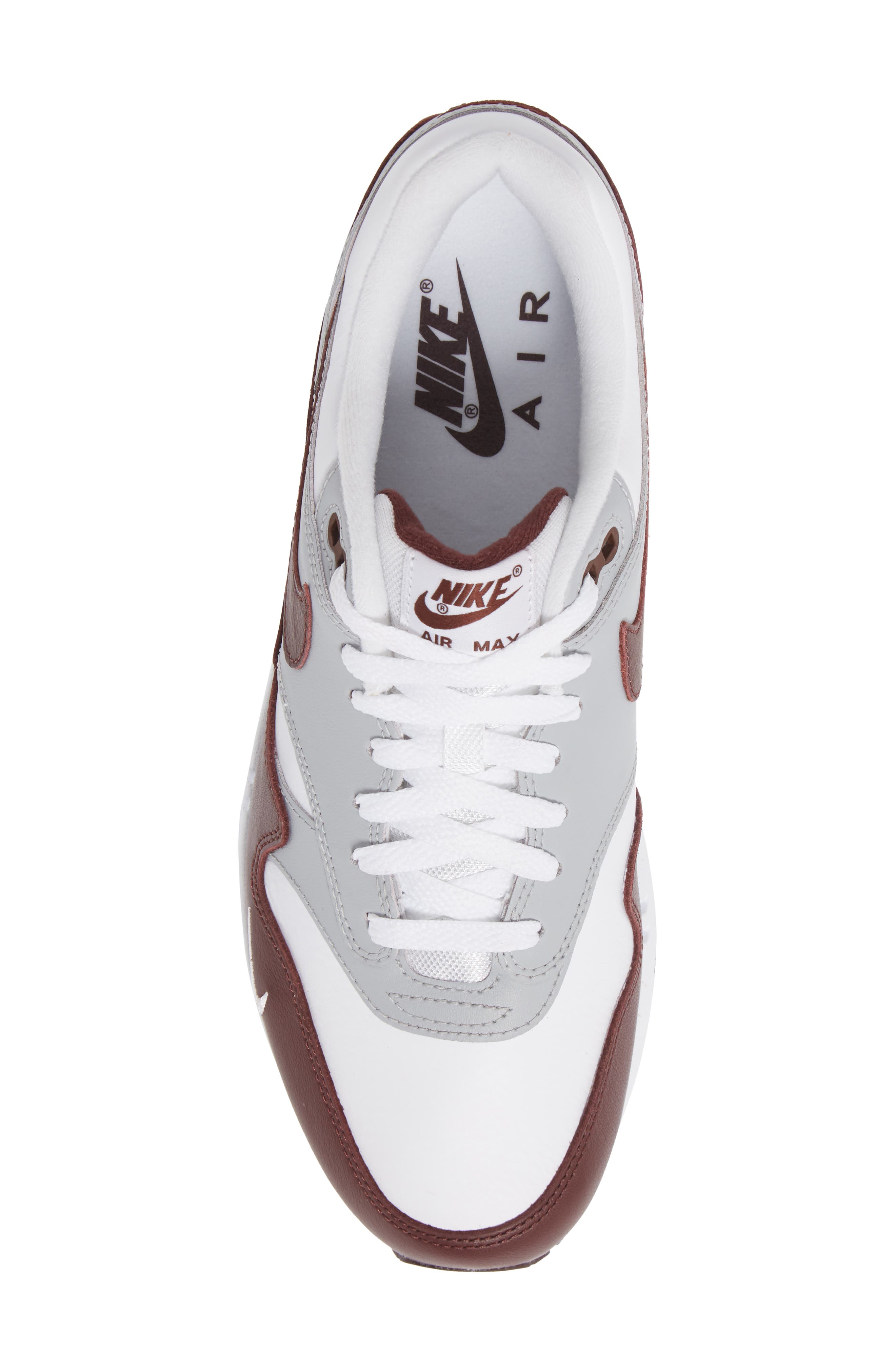 Nike Air Max 1 PRM Sneaker, Alternate, color, White/ Dates/ Grey/ Black