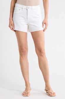 DL1961 Zoie Raw Hem Mid Rise Relaxed Denim Shorts