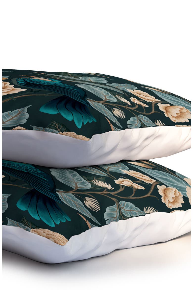 Duvet Cover & Shams Set, Alternate, color, BLACK