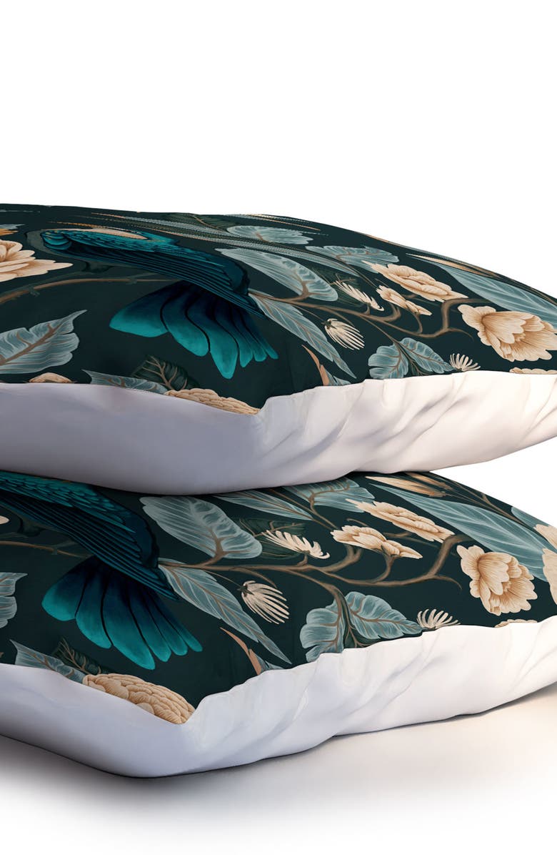 Deny Designs Duvet Cover & Shams Set, Alternate, color, Black