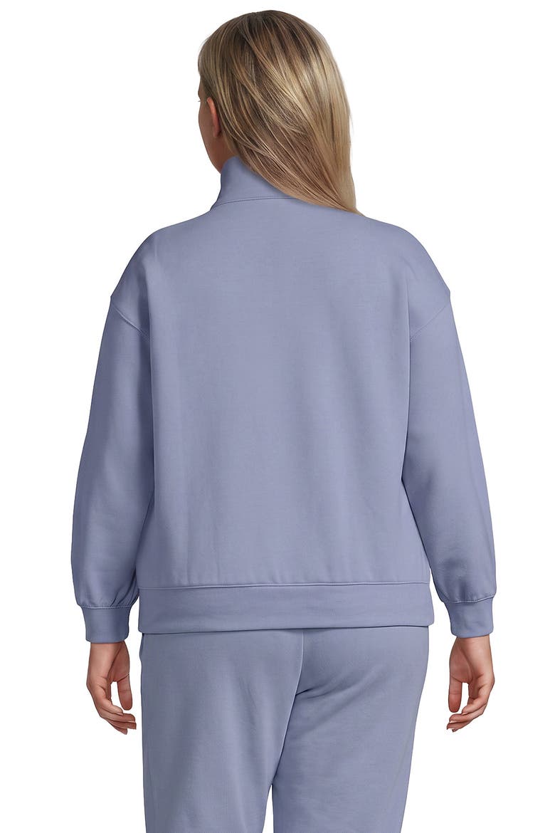 Serious Sweats Relaxed Quarter Zip Pullover Sweatshirt, Alternate, color, Frosted Periwinkle