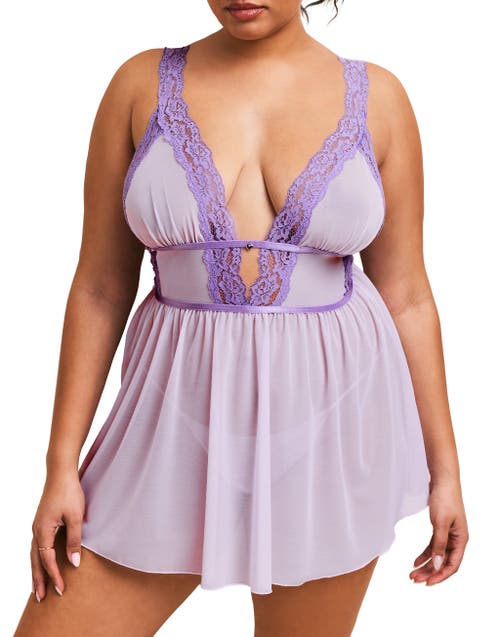 ADORE ME ADORE ME ADALEE BABYDOLL & G-STRING SET LINGERIE