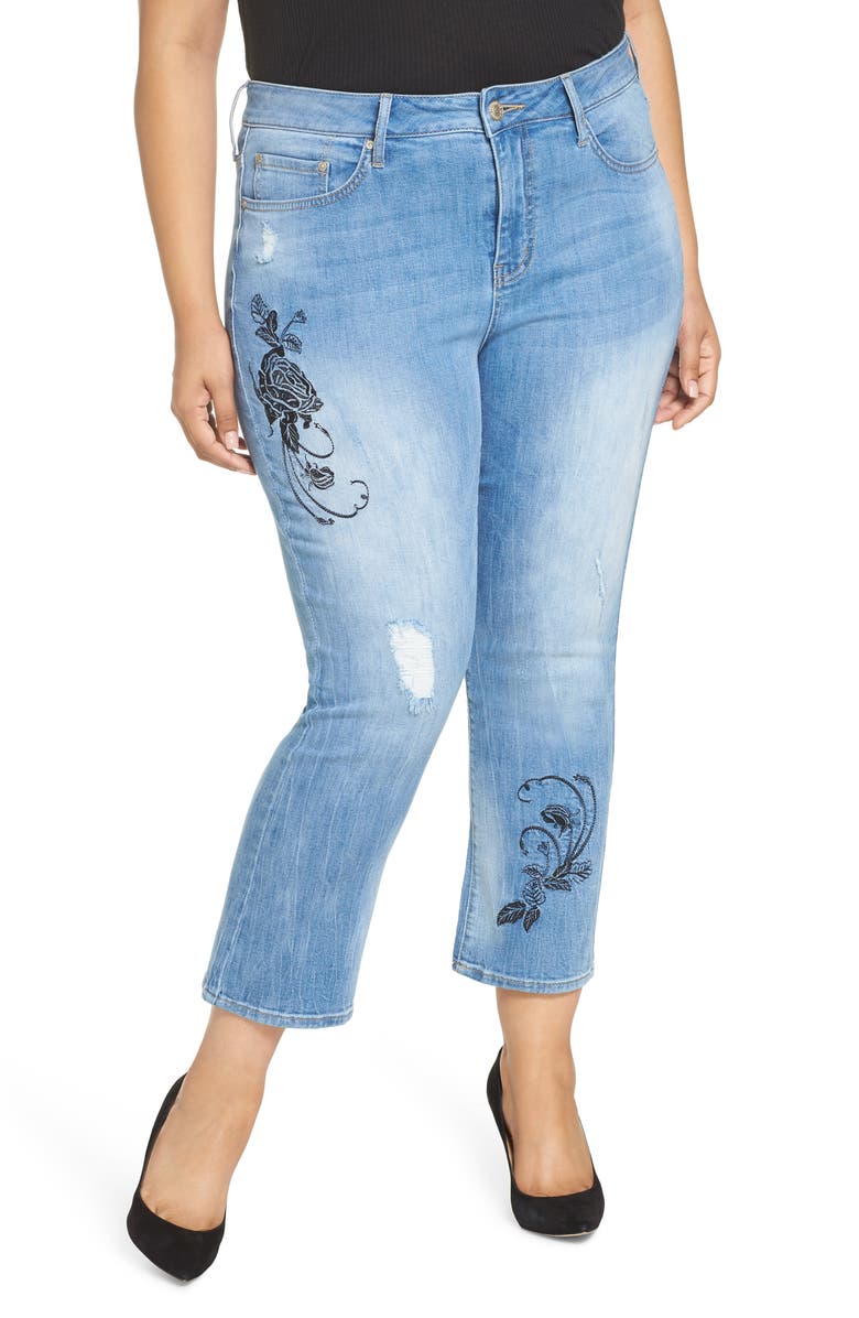 Seven7 High Rise Straight Crop Jeans, Main, color, 