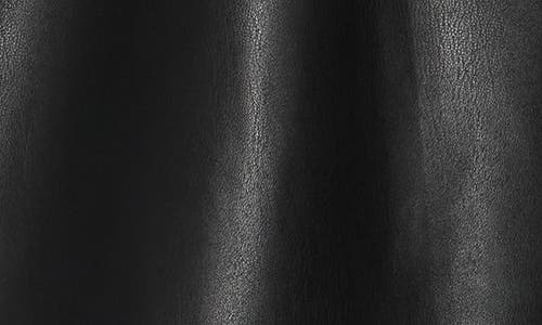 Max Studio Faux Leather Miniskirt In Black