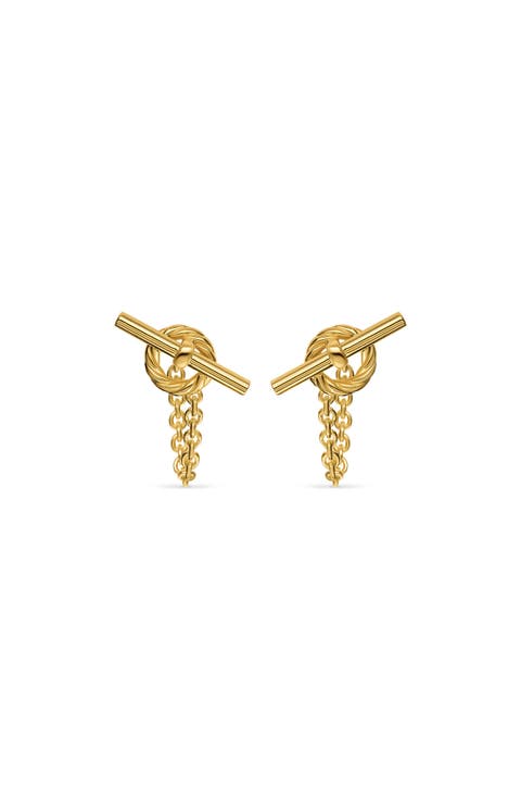 Mercer® Bold Toggle Stud Earrings in 18K Yellow Gold, 50.4mm