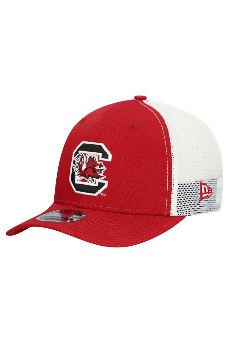 Men's New Era  Garnet South Carolina Gamecocks Team 9SEVENTY COOLERA Trucker Adjustable Hat, Main, color, Garnet