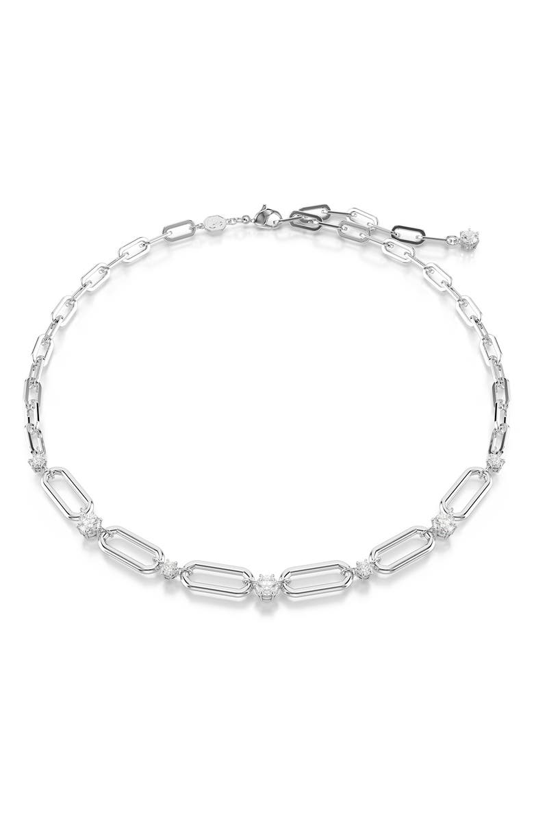Swarovski Constella Necklace, Main, color, Silver