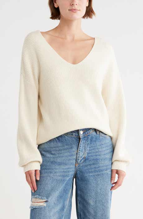 Blu Pepper Bow V-Neck Sweater