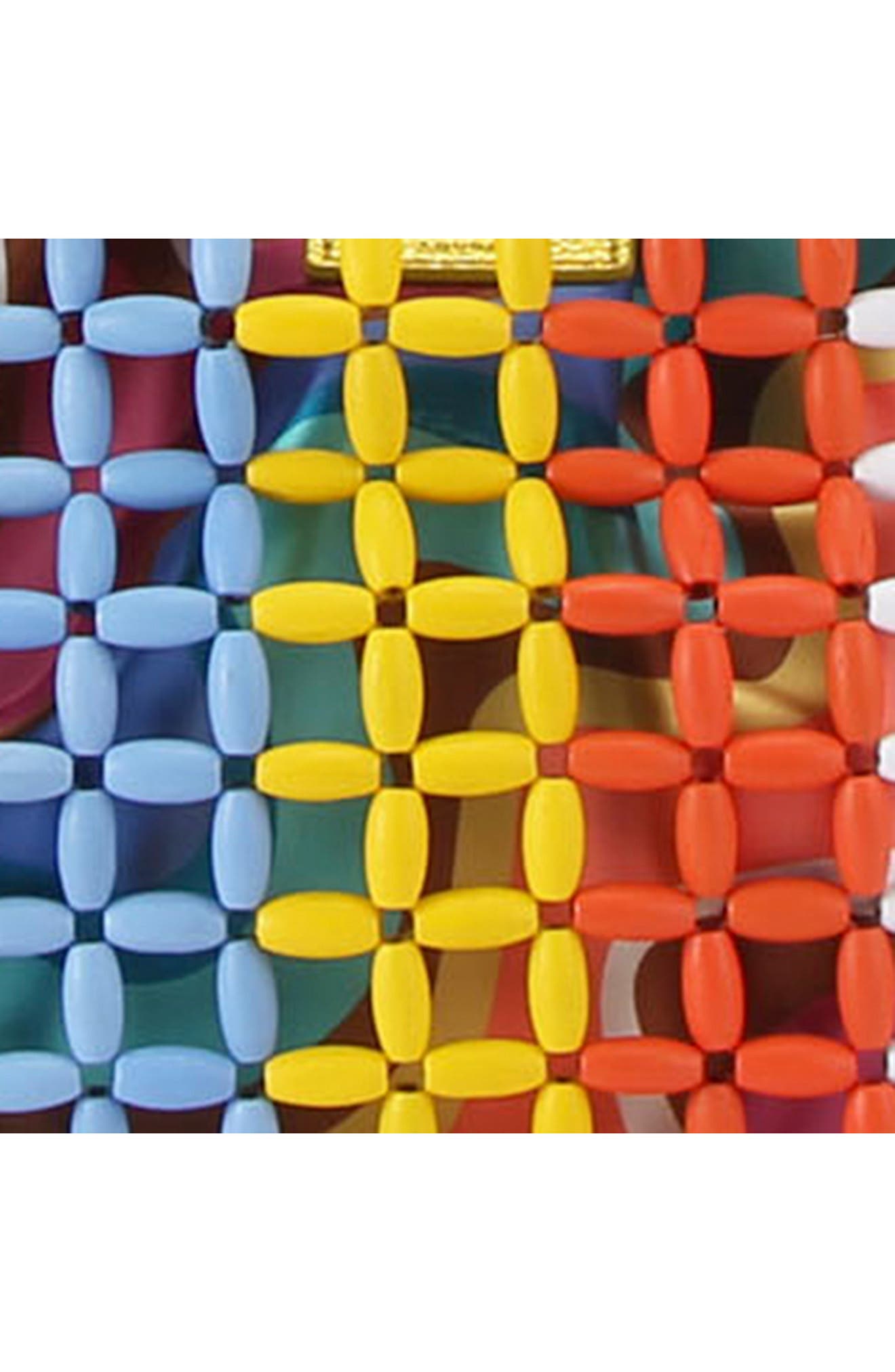 Kurt Geiger London Kensington Rainbow Beaded Shopper, Alternate, color, 